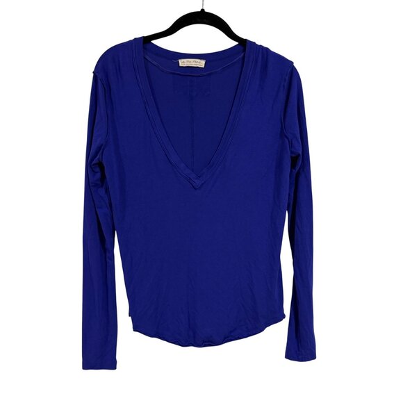 Free People Moon Dance Long Sleeve Top Ultra Violet Size XS - Picture 1 of 6